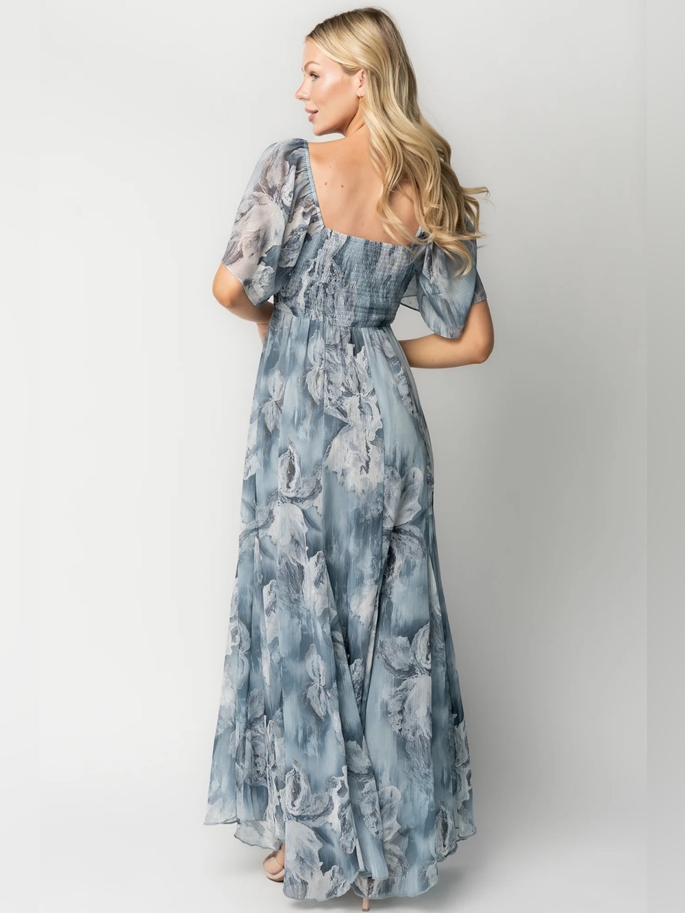 Baltic Born NEW Light Blue Floral Positano Maxi Dress - Picture 12 of 16